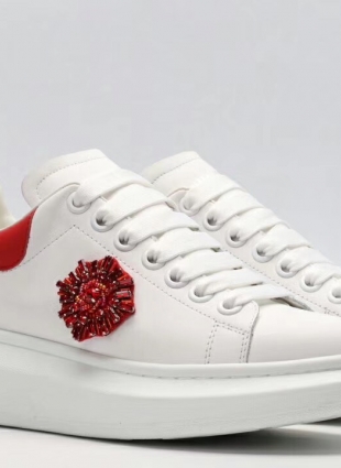 Alexander McQueen sneakers white and red