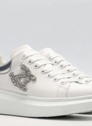 Alexander McQueen sneakers white and silver