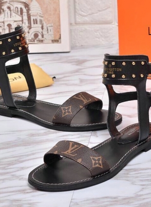 Louis Vuitton sandals brown
