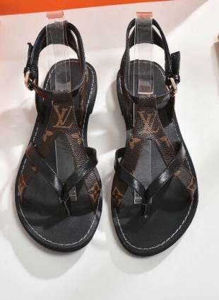 Louis Vuitton sandals brown