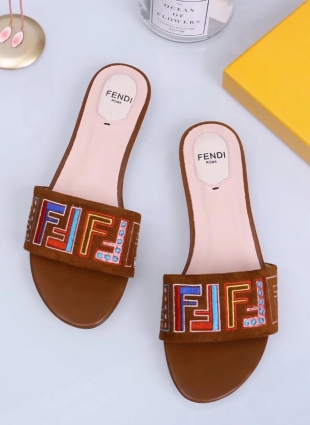 Fendi step-ins brown