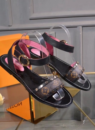 Louis Vuitton sandals brown