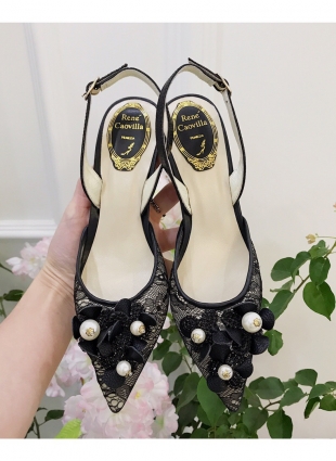 Rene Caovilla shoes black