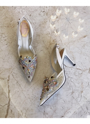 Rene Caovilla shoes white and ivory