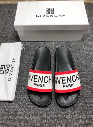 Givenchy slippers white and red