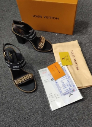 Louis Vuitton sandals brown
