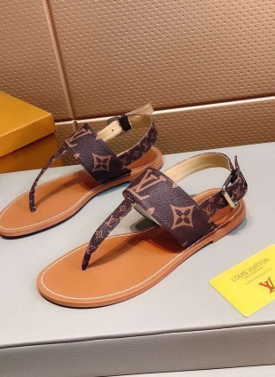 Louis Vuitton sandals brown