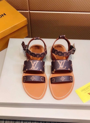 Louis Vuitton sandals brown