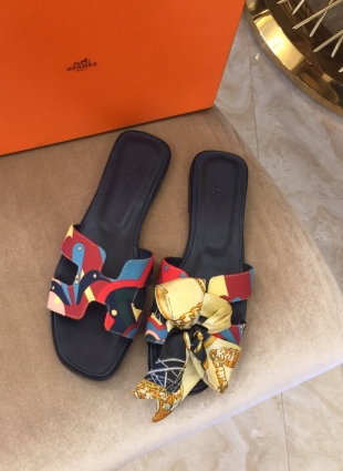 Hermès step-ins multicolored