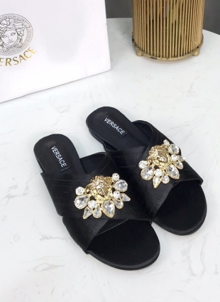 Versace step-ins black