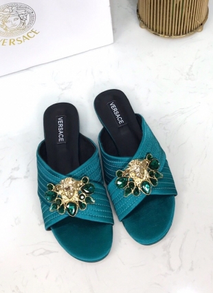 Versace step-ins blue