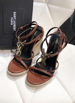 Yves Saint Laurent sandals brown