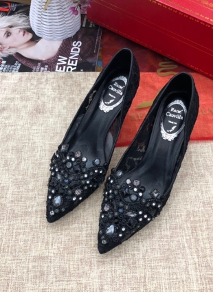 Rene Caovilla shoes black medium heel