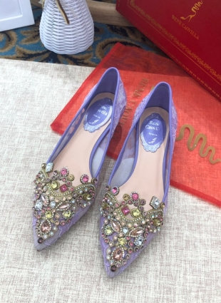 Rene Caovilla shoes violet small heel