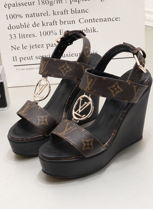 Louis Vuitton sandals brown