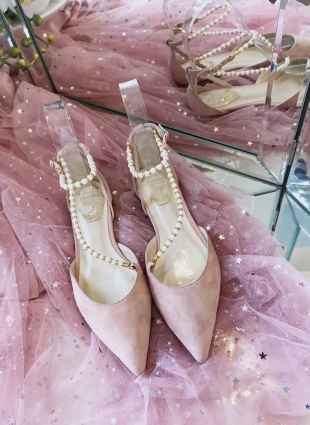 Rene Caovilla shoes peach