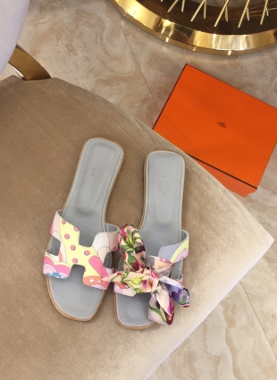 Hermès step-ins multicolored