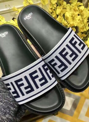 Fendi step-ins white and black