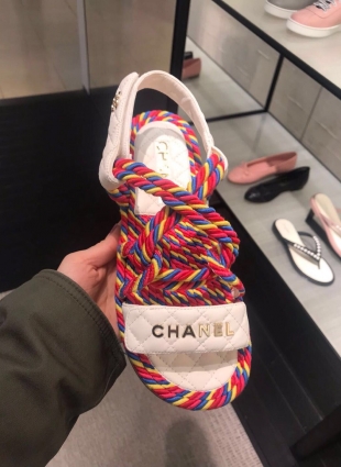 Chanel sandals multicolored