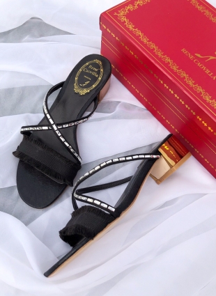Rene Caovilla sandals black
