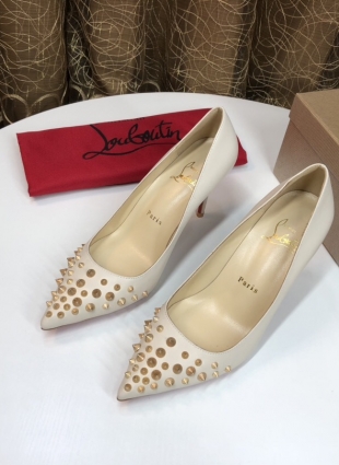 Christian Louboutin shoes ivory