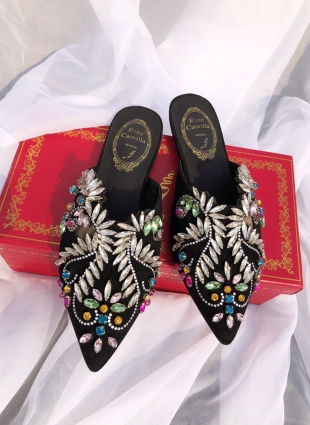Rene Caovilla shoes black