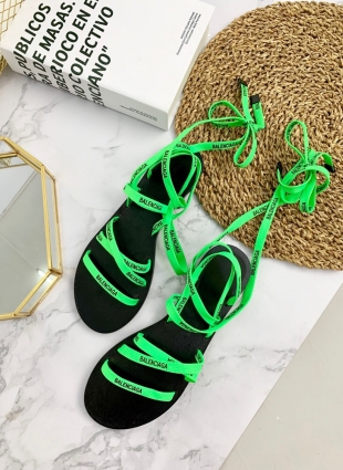 Balenciaga sandals green