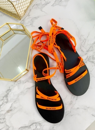 Balenciaga sandals orange