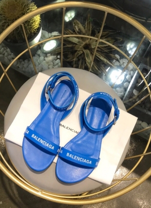 Balenciaga sandals dark blue