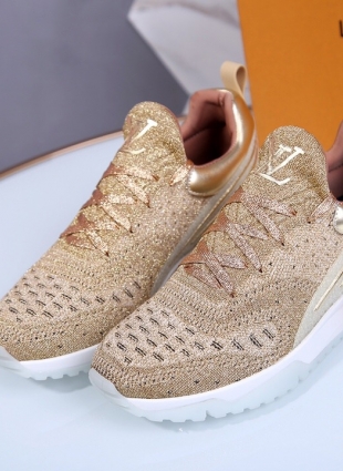 Louis Vuitton sneakers gold