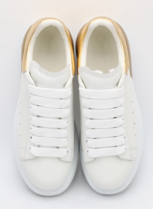 Alexander McQueen sneakers white and gold