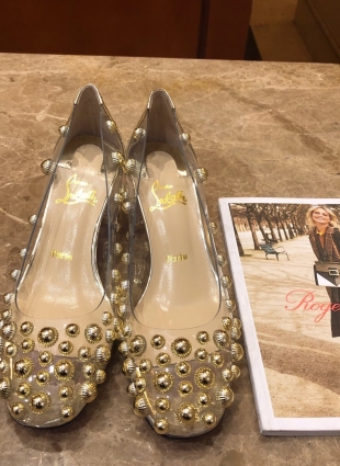 Christian Louboutin shoes gold