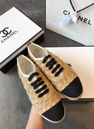 Chanel sneakers brown and black