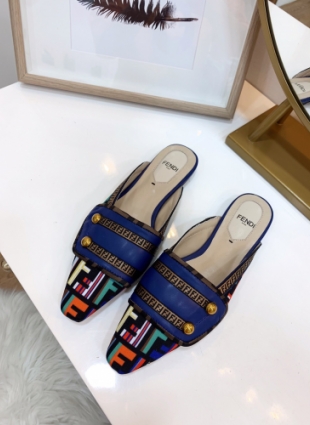 Fendi shoes dark blue