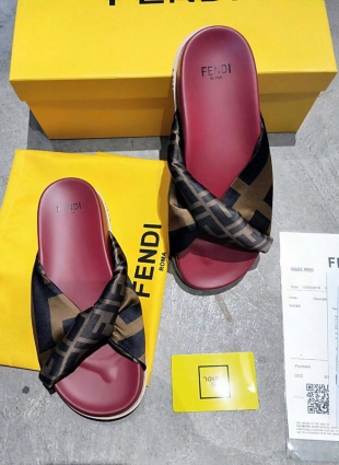 Fendi step-ins brown