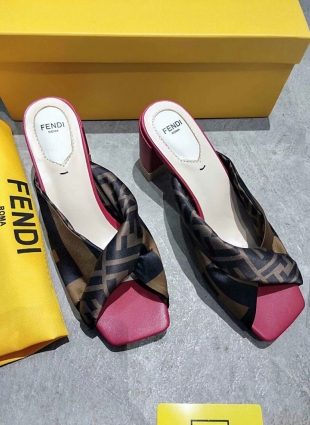 Fendi sandals brown