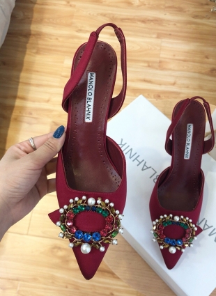 Manolo Blahnik shoes red