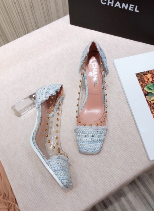 Chanel shoes blue