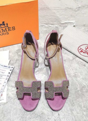 Hermès sandals pink