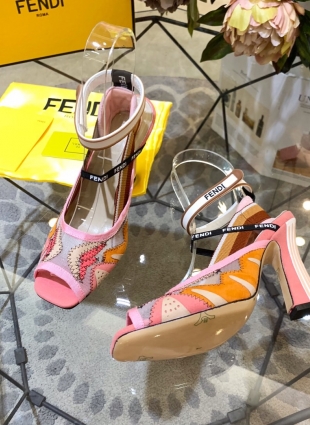 Fendi sandals multicolored