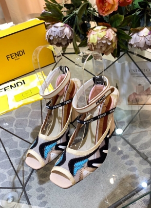 Fendi sandals multicolored