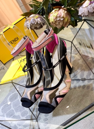 Fendi sandals multicolored