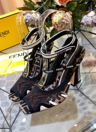 Fendi sandals brown
