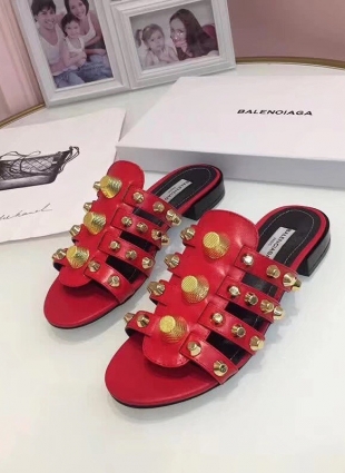 Balenciaga step-ins red