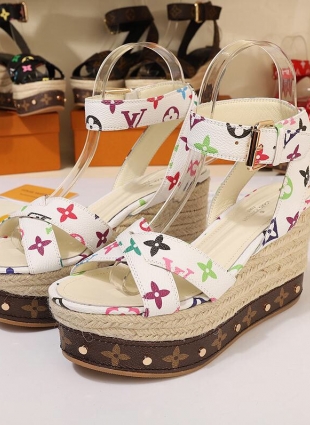 Louis Vuitton sandals white