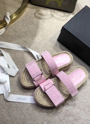 Chanel sandals pink