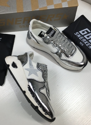 GGDB sneakers silver and white