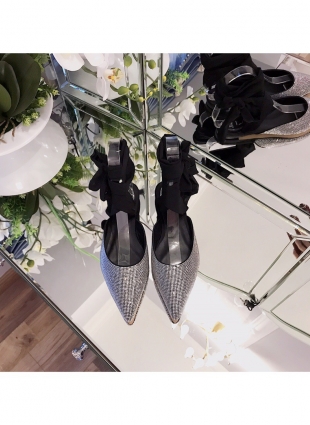 Rene Caovilla shoes black and silver
