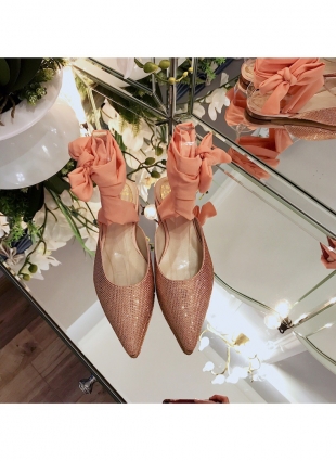 Rene Caovilla shoes peach