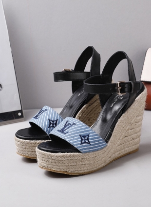 Louis Vuitton sandals blue